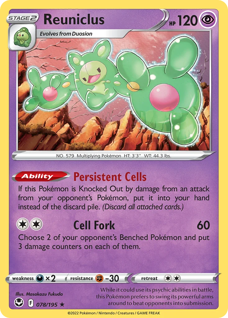 Reuniclus 078 Silver Tempest