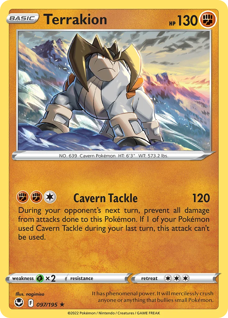 Terrakion 097 Silver Tempest