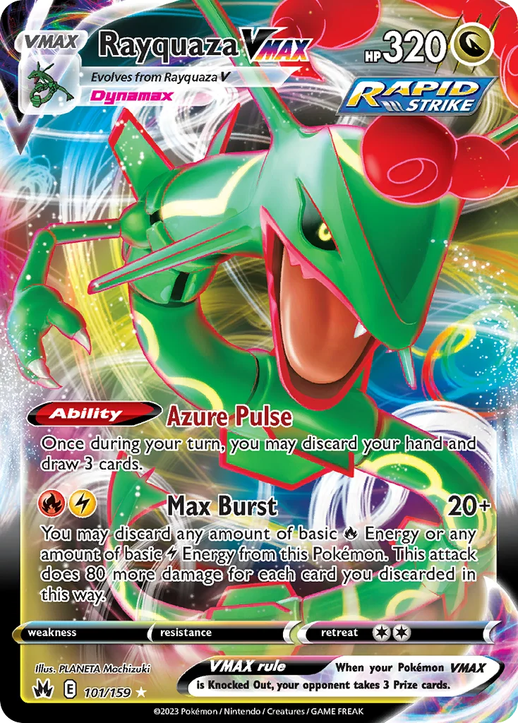 Rayquaza VMAX 101 Crown Zenith