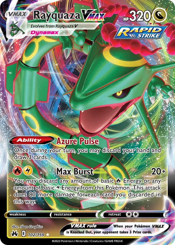 Rayquaza VMAX 102 Crown Zenith
