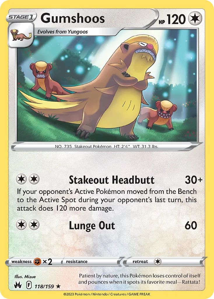 Gumshoos 118 Crown Zenith