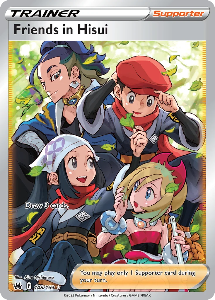 Friends in Hisui (Full Art) 148 Crown Zenith