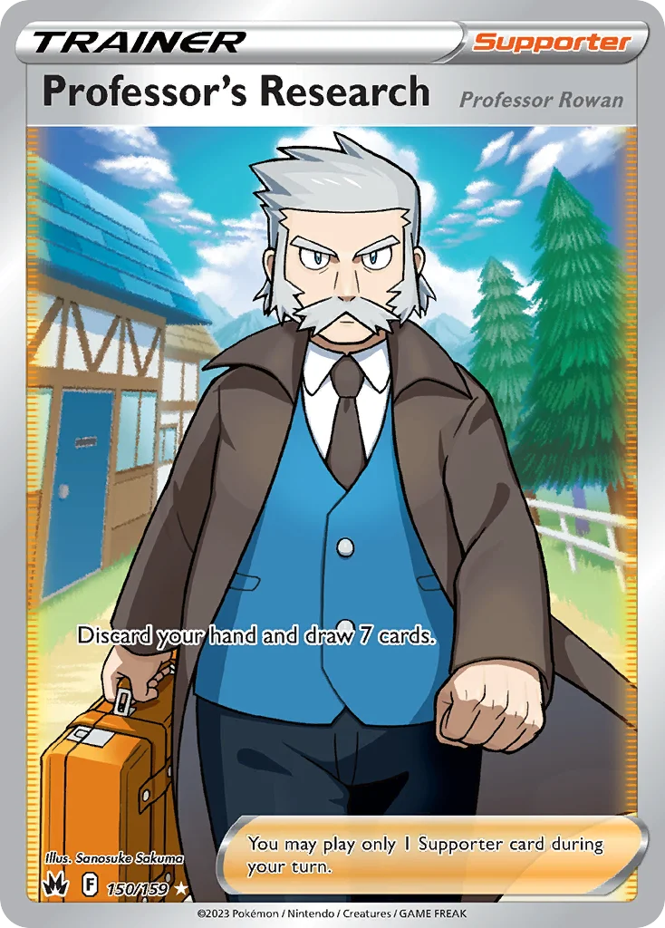 Professor's Research [Professor Rowan] (Full Art) 150 Crown Zenith