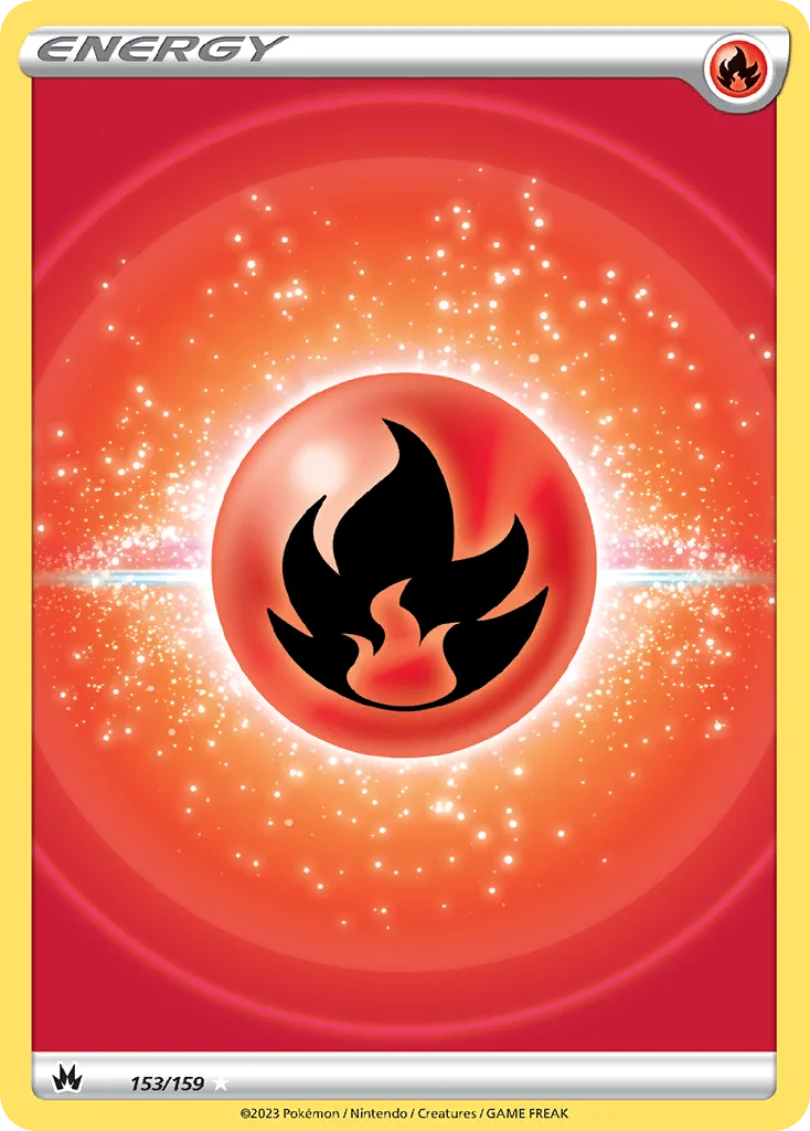Fire Energy (Texture Full Art) 153 Crown Zenith