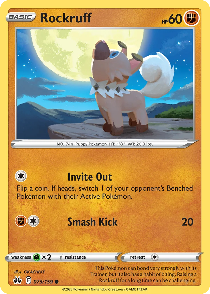 Rockruff 073 Crown Zenith