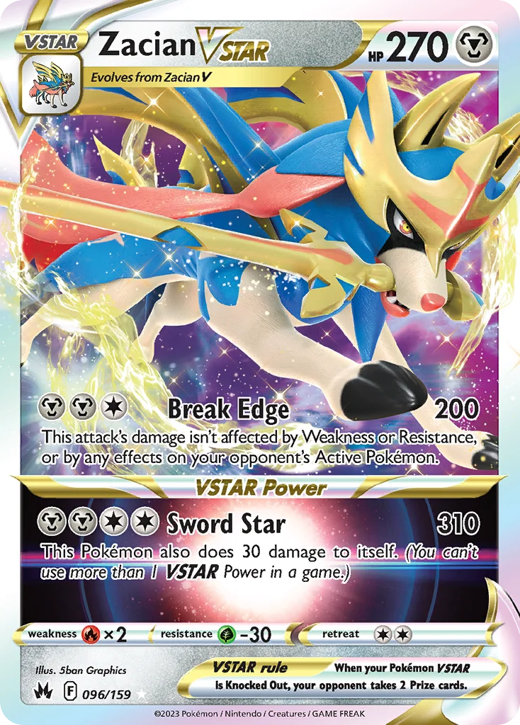 Zacian VSTAR 096 Crown Zenith