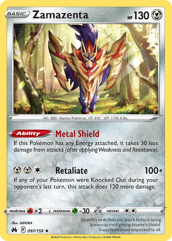 Zamazenta 097 Crown Zenith
