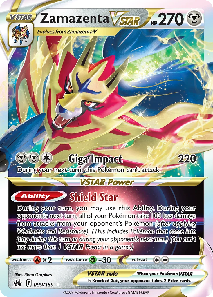 Zamazenta VSTAR 099 Crown Zenith