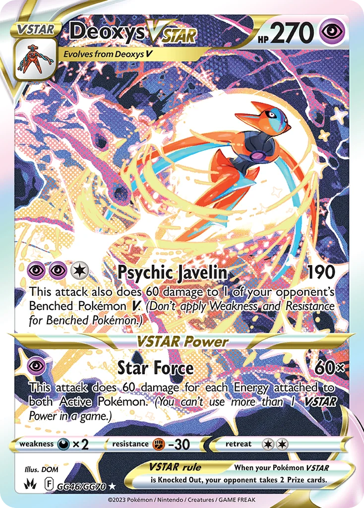 Deoxys VSTAR GG46 Crown Zenith