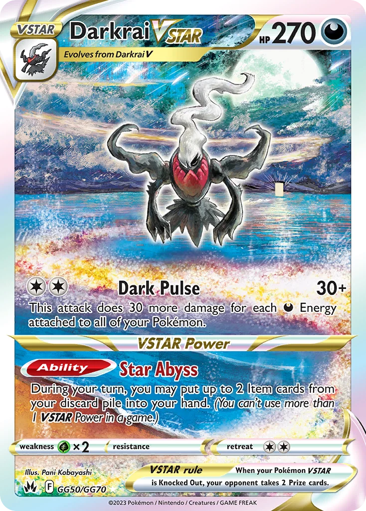 Darkrai VSTAR GG50 Crown Zenith