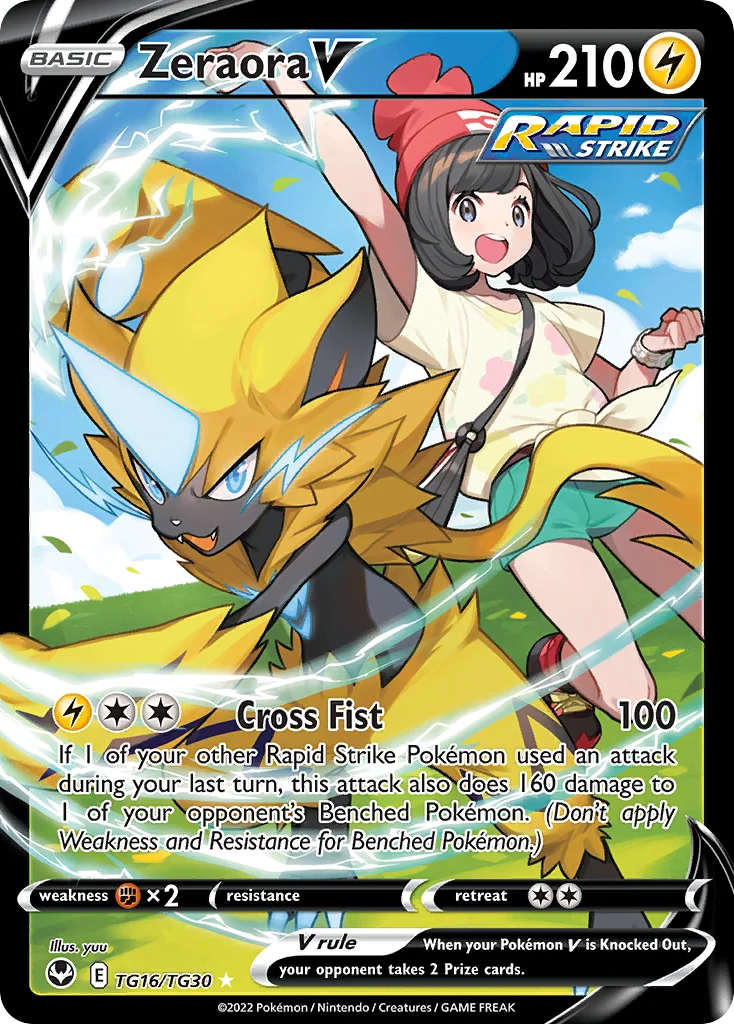 Zeraora V TG16 Silver Tempest