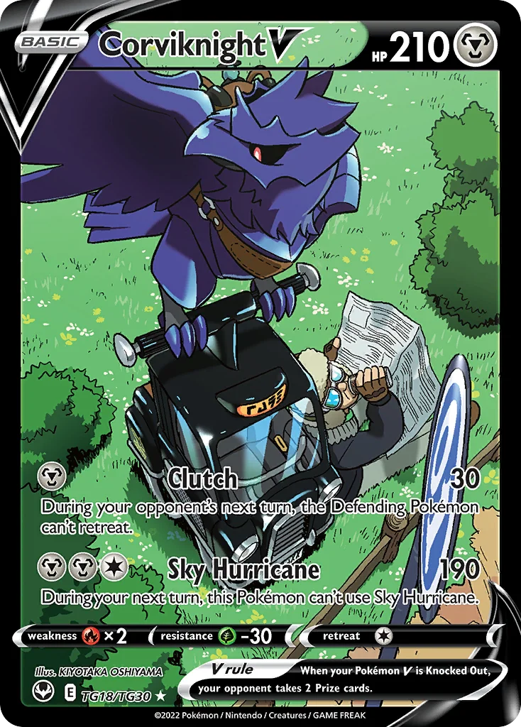 Corviknight V TG18 Silver Tempest