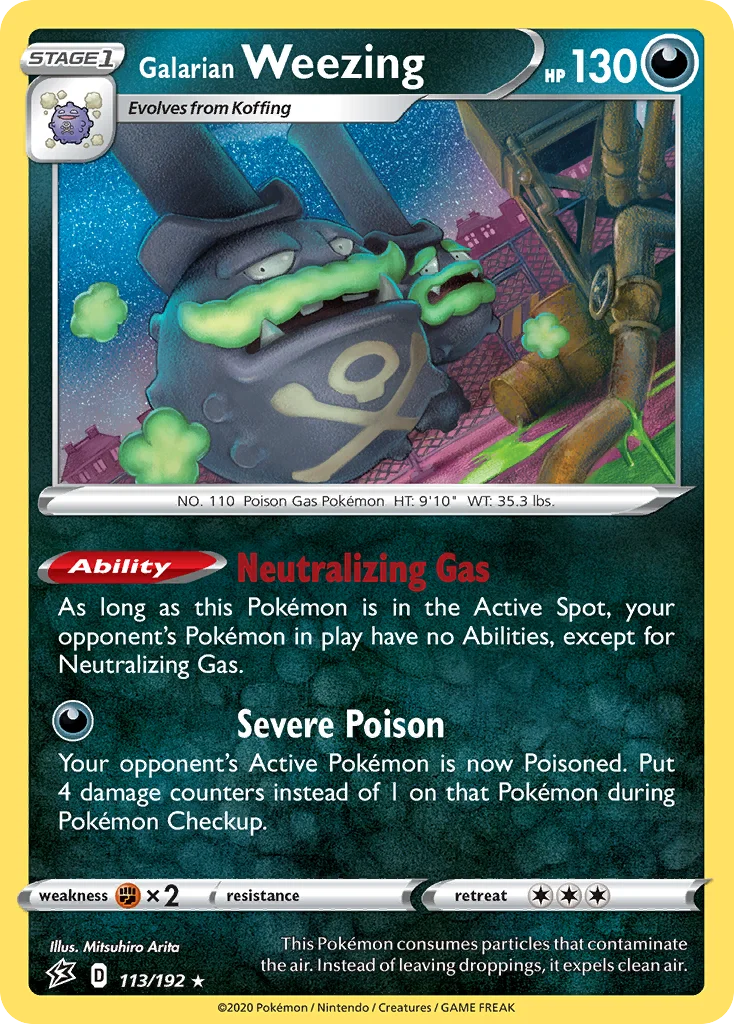 Galarian Weezing 113 Rebel Clash