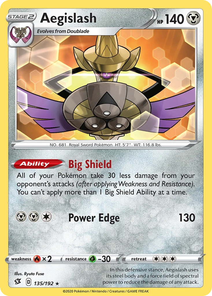 Aegislash 135 Rebel Clash