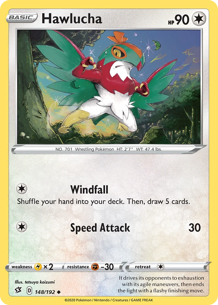 Hawlucha 148 Rebel Clash Pokemon Card