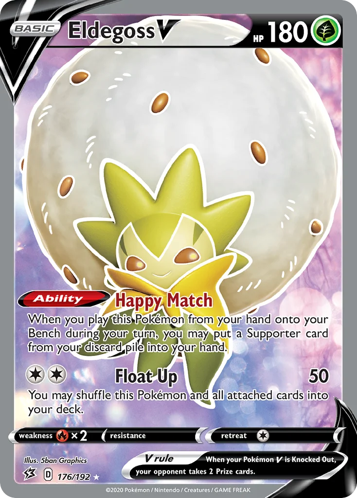 Eldegoss V (Full Art) 176 Rebel Clash