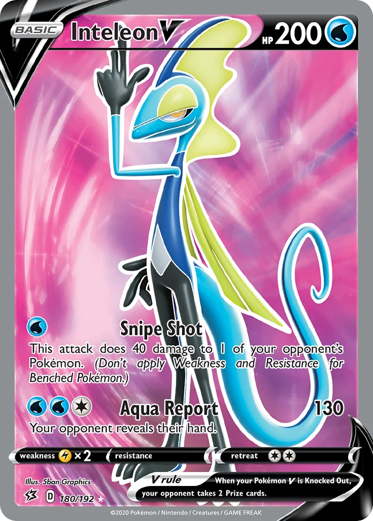Inteleon V (Full Art) 180 Rebel Clash