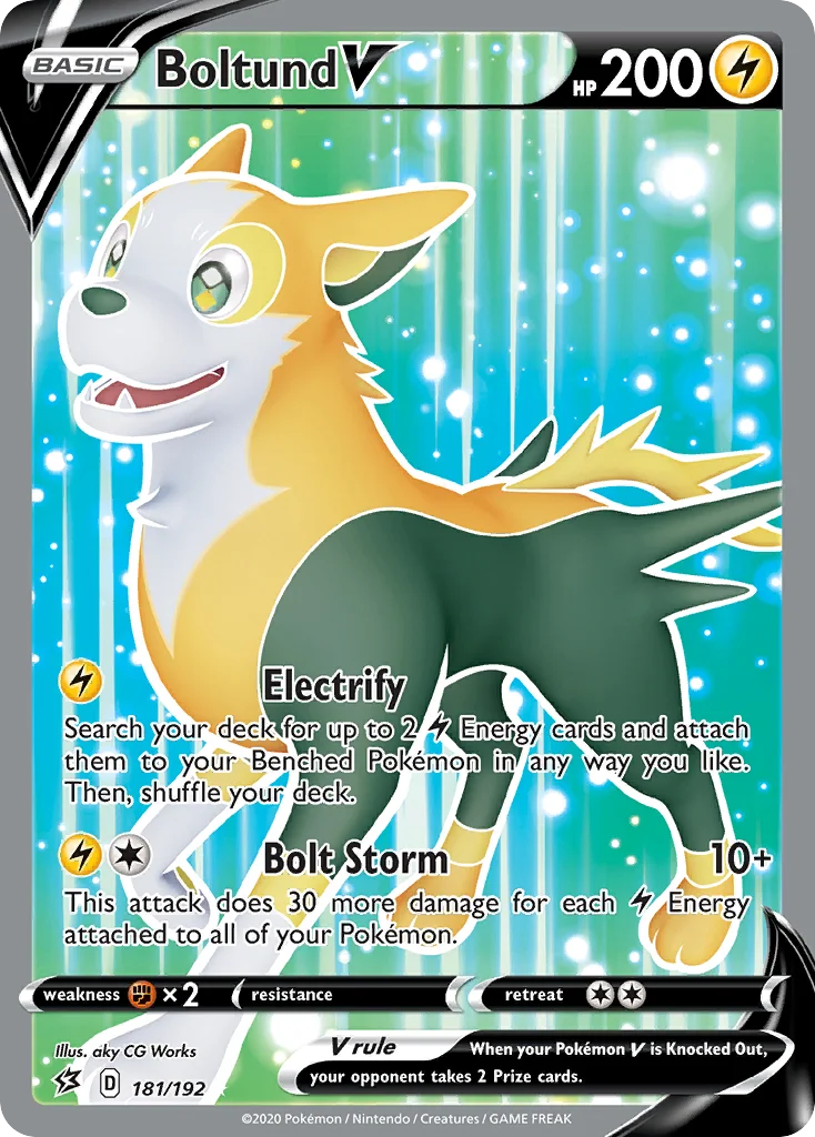 Boltund V (Full Art) 181 Rebel Clash