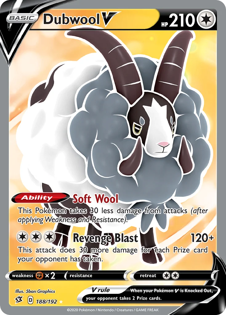 Dubwool V (Full Art) 188 Rebel Clash