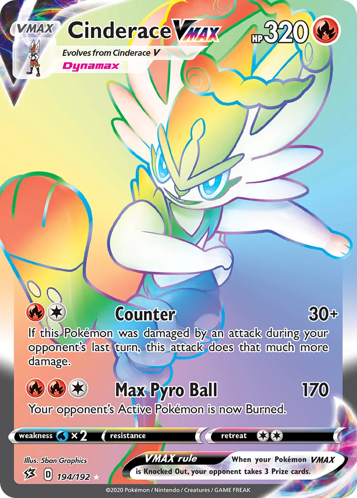Cinderace VMAX (Secret) 194 Rebel Clash