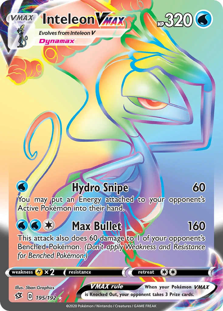Inteleon VMAX (Secret) 195 Rebel Clash