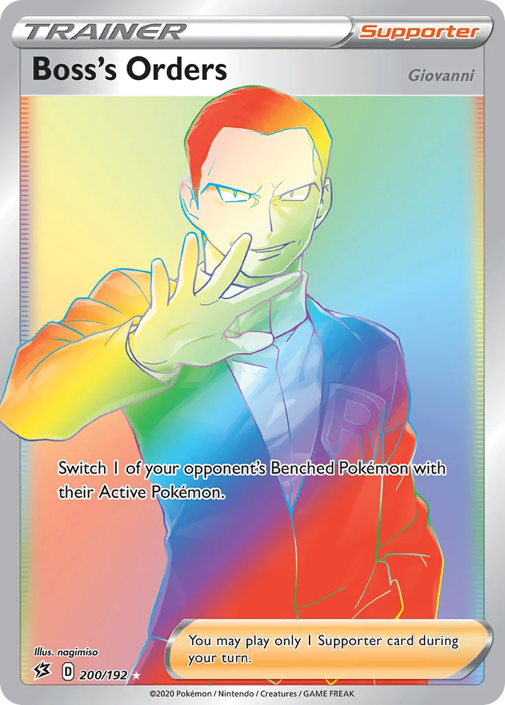 Boss's Orders 200 Rebel Clash Pokemon Card
