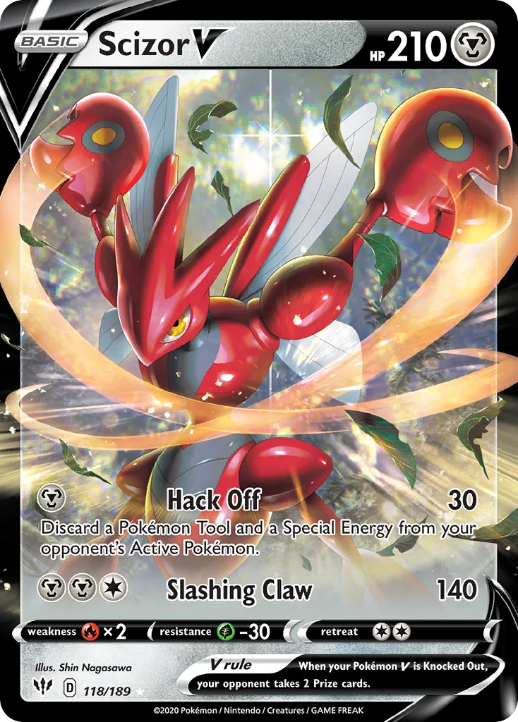 Scizor V 118 Darkness Ablaze