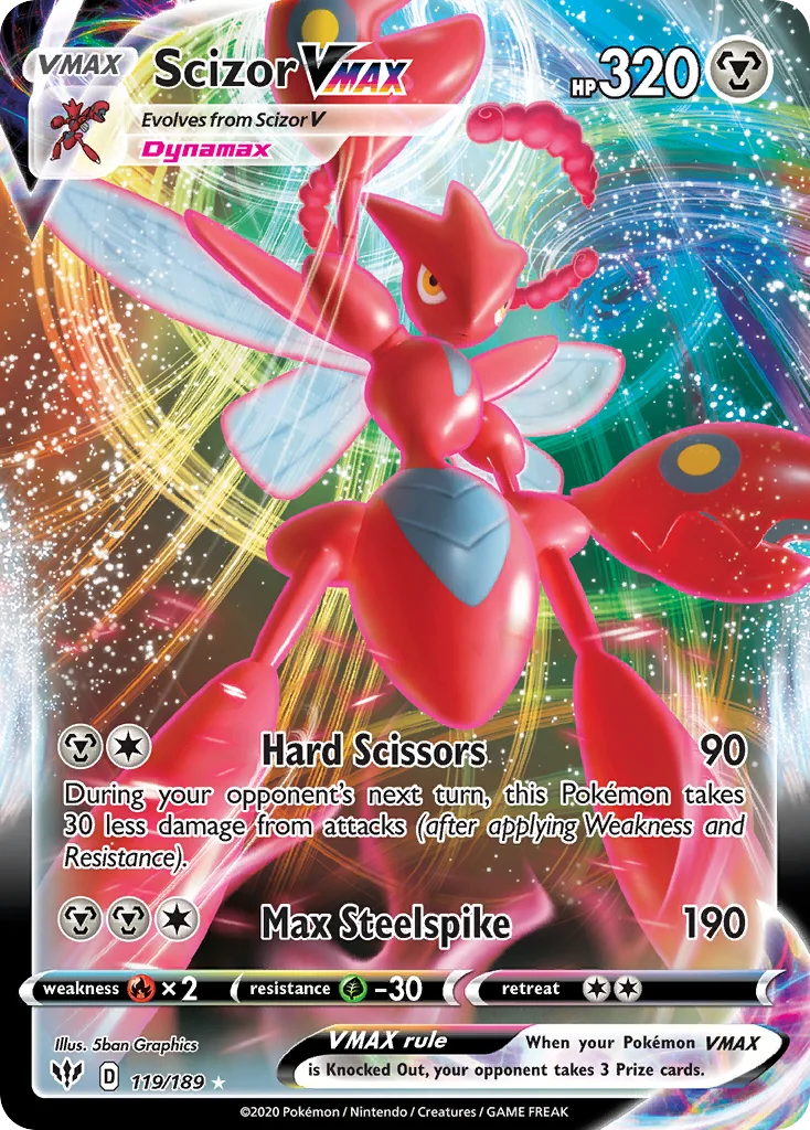 Scizor VMAX 119 Darkness Ablaze