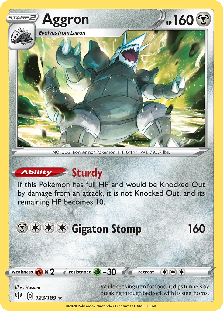 Aggron 123 Darkness Ablaze