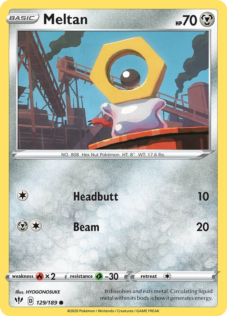 Meltan 129 Darkness Ablaze