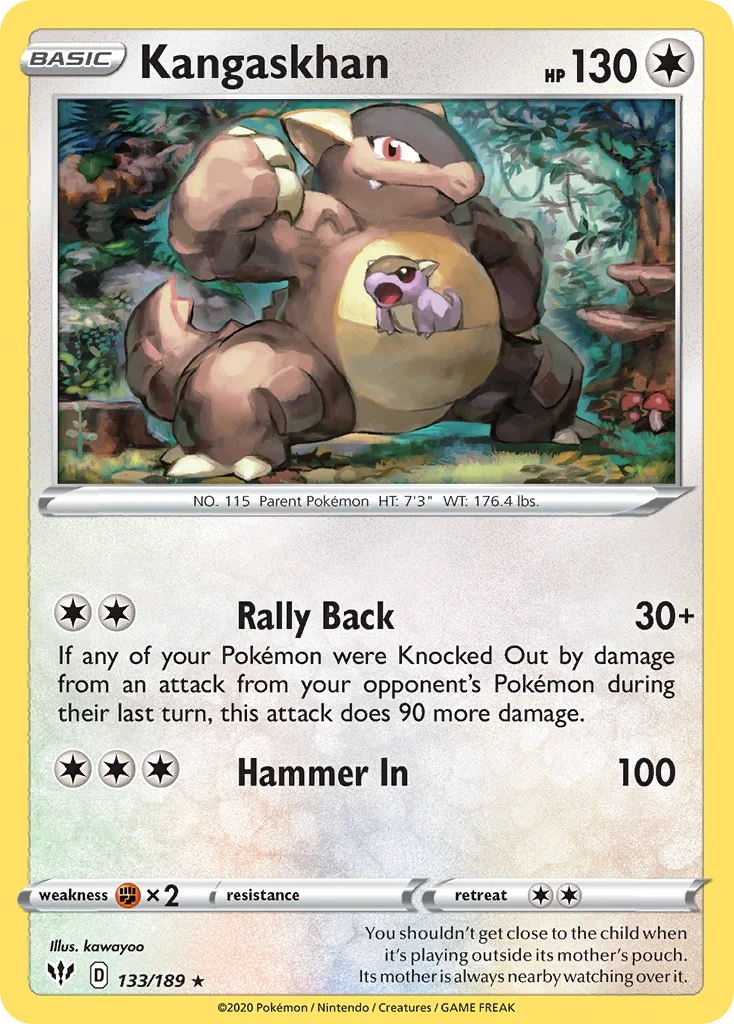 Kangaskhan 133 Darkness Ablaze