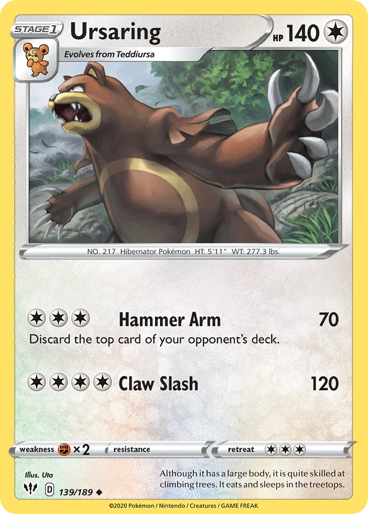 Ursaring 139 Darkness Ablaze