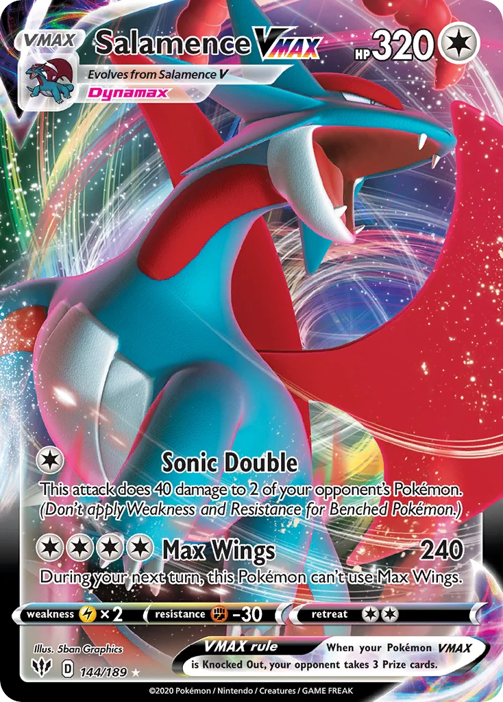 Salamence VMAX 144 Darkness Ablaze