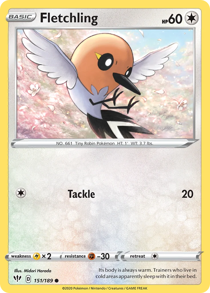 Fletchling 151 Darkness Ablaze