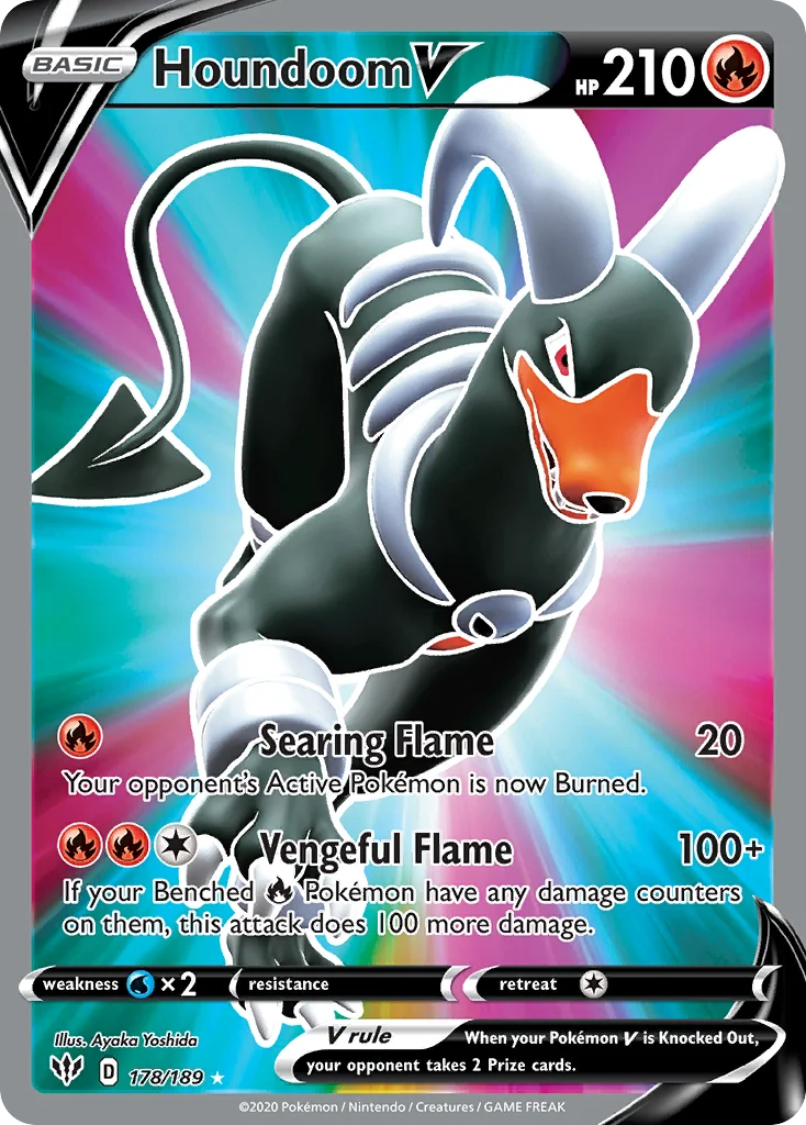 Houndoom V (Full Art) 178 Darkness Ablaze
