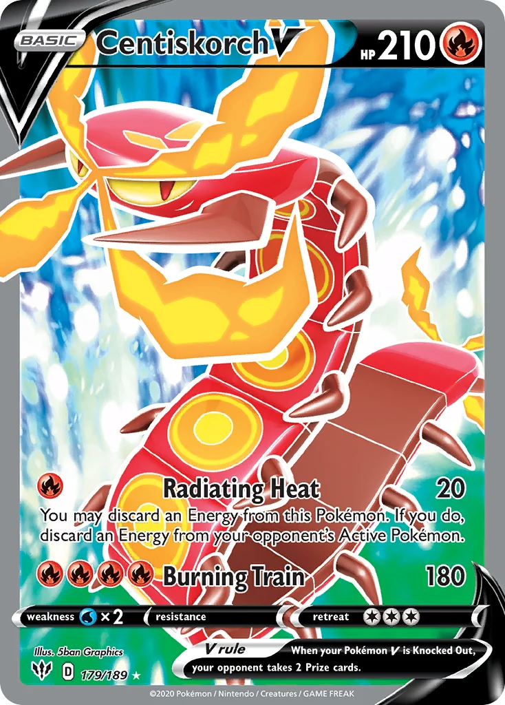 Centiskorch V (Full Art) 179 Darkness Ablaze