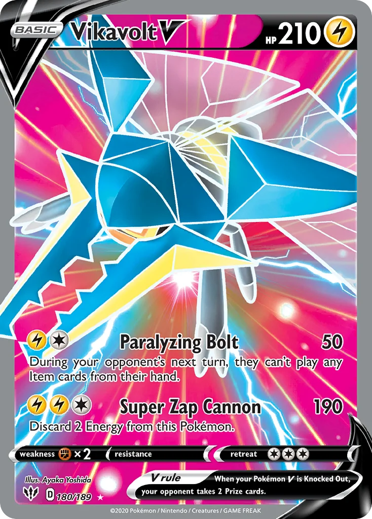 Vikavolt V (Full Art) 180 Darkness Ablaze
