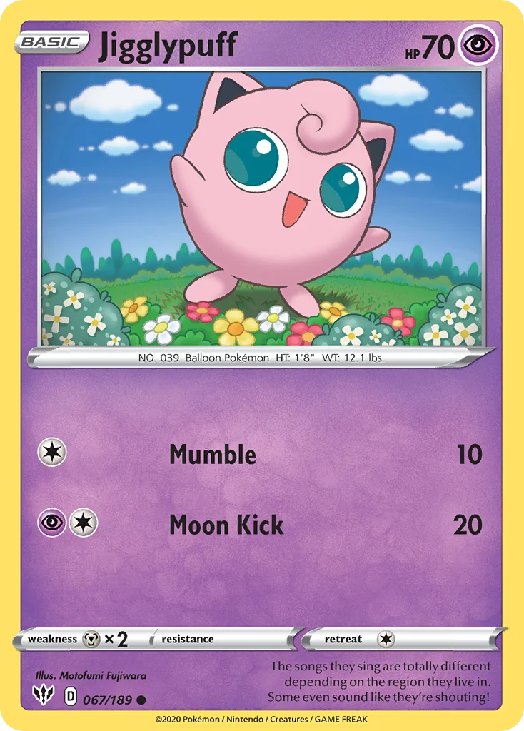 Jigglypuff 067 Darkness Ablaze
