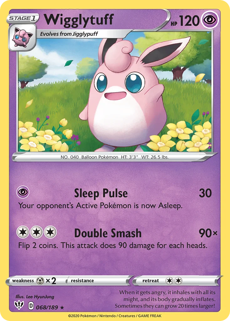 Wigglytuff 068 Darkness Ablaze