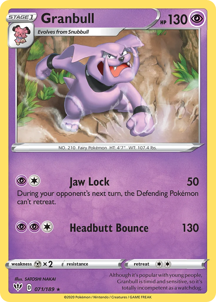 Granbull 071 Darkness Ablaze