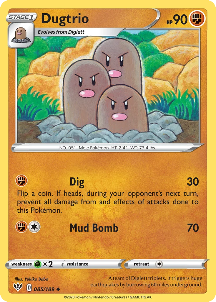 Dugtrio 085 Darkness Ablaze