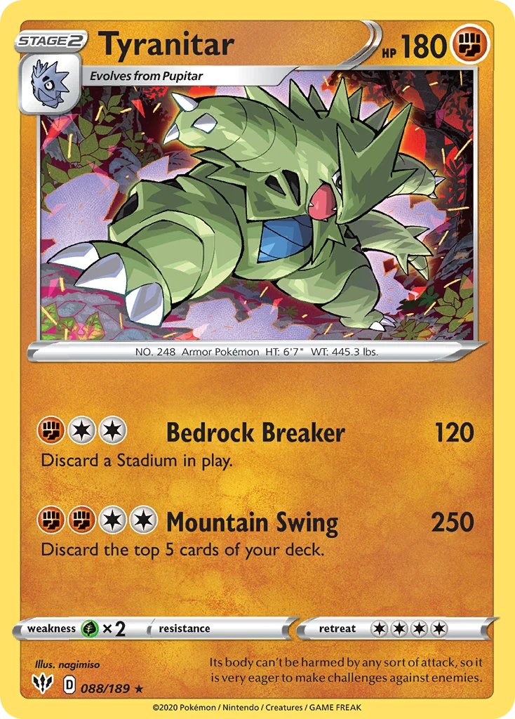 Tyranitar 088 Darkness Ablaze