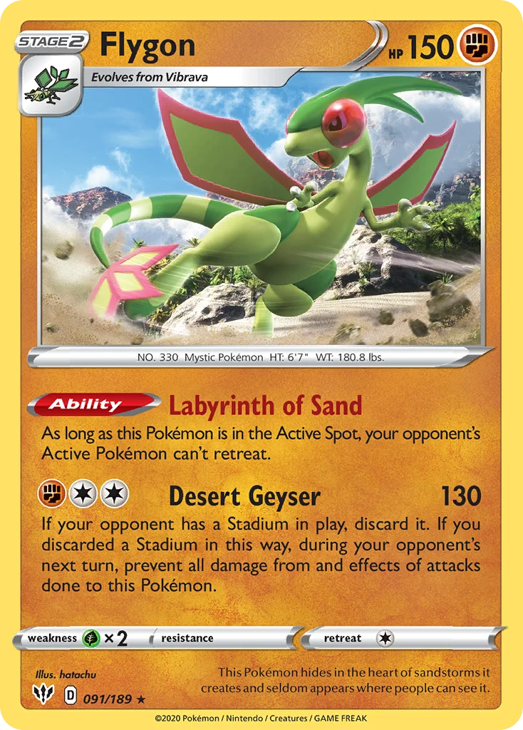 Flygon 091 Darkness Ablaze