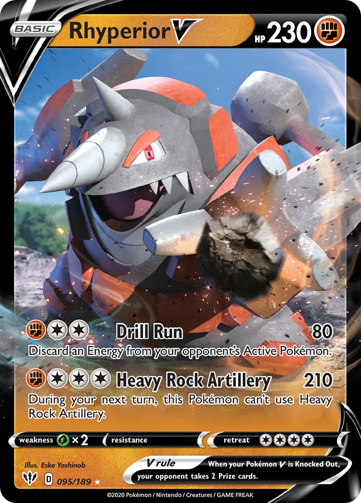 Rhyperior V 095 Darkness Ablaze