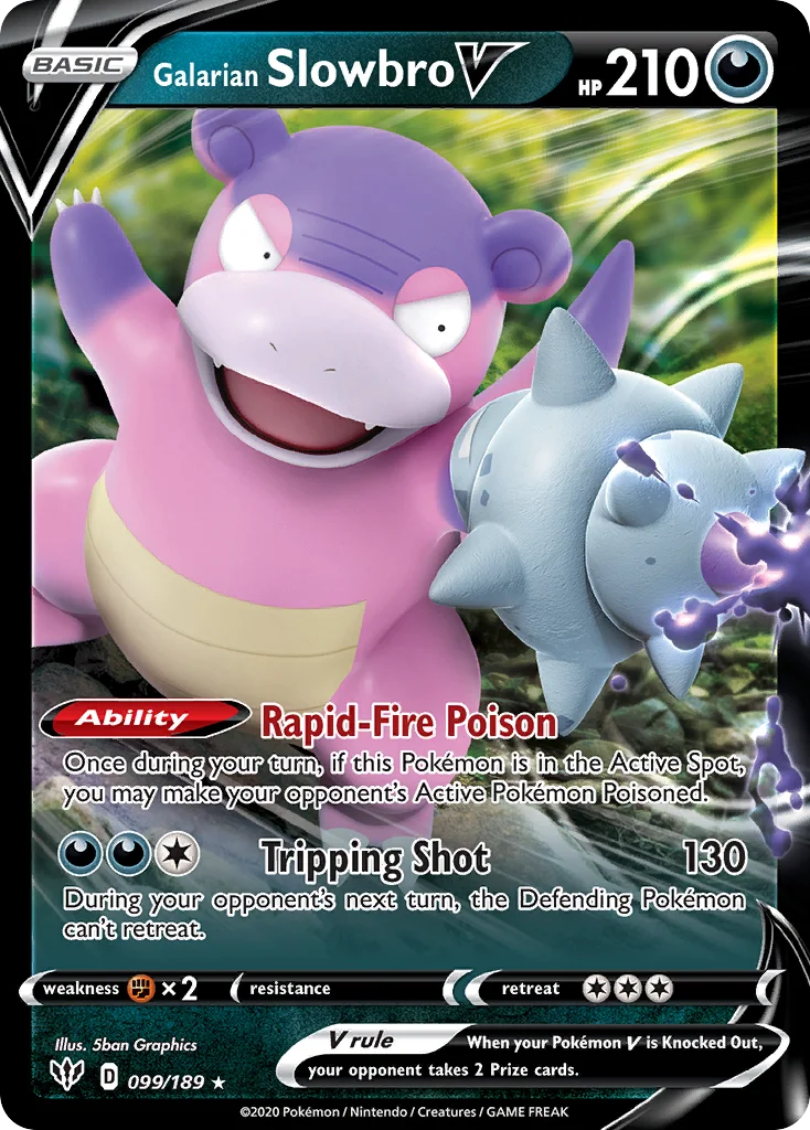 Galarian Slowbro V 099 Darkness Ablaze