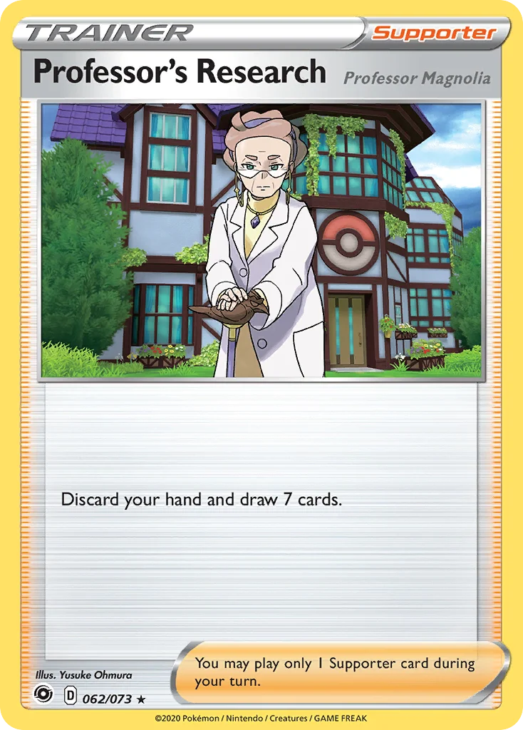 Professor's Research (Professor Magnolia) 062 Champion's Path Pokemon Card