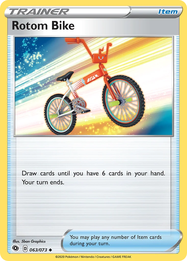 Rotom Bike 063 Champion's Path Pokemon Card