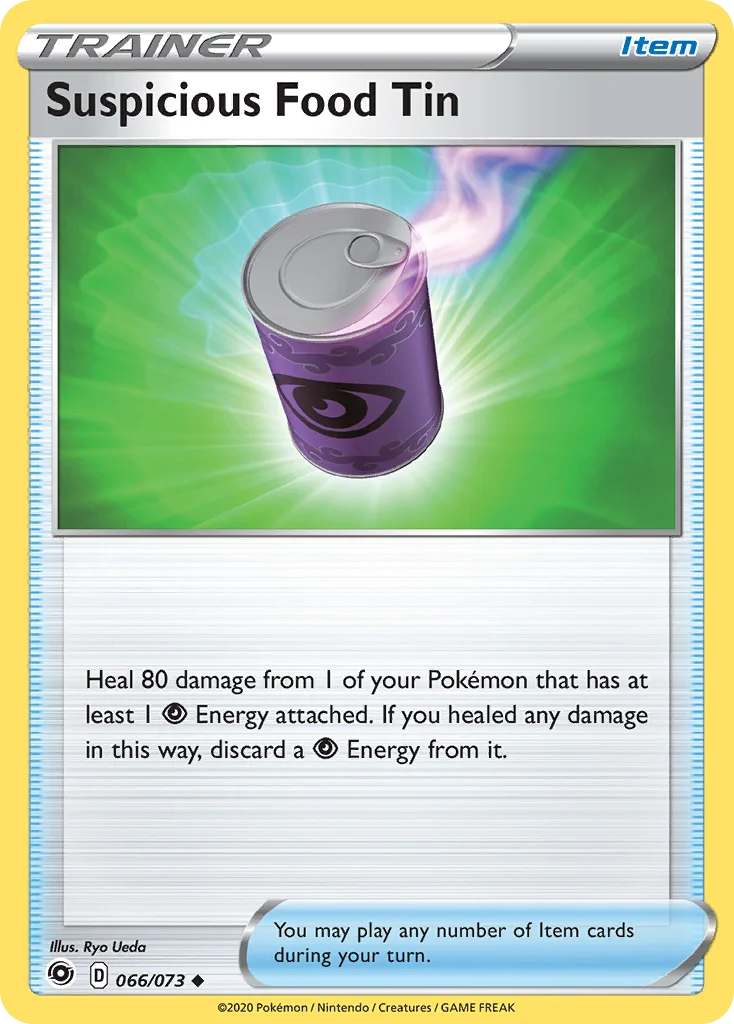 Suspicious Food Tin 066 Champion's Path Pokemon Card