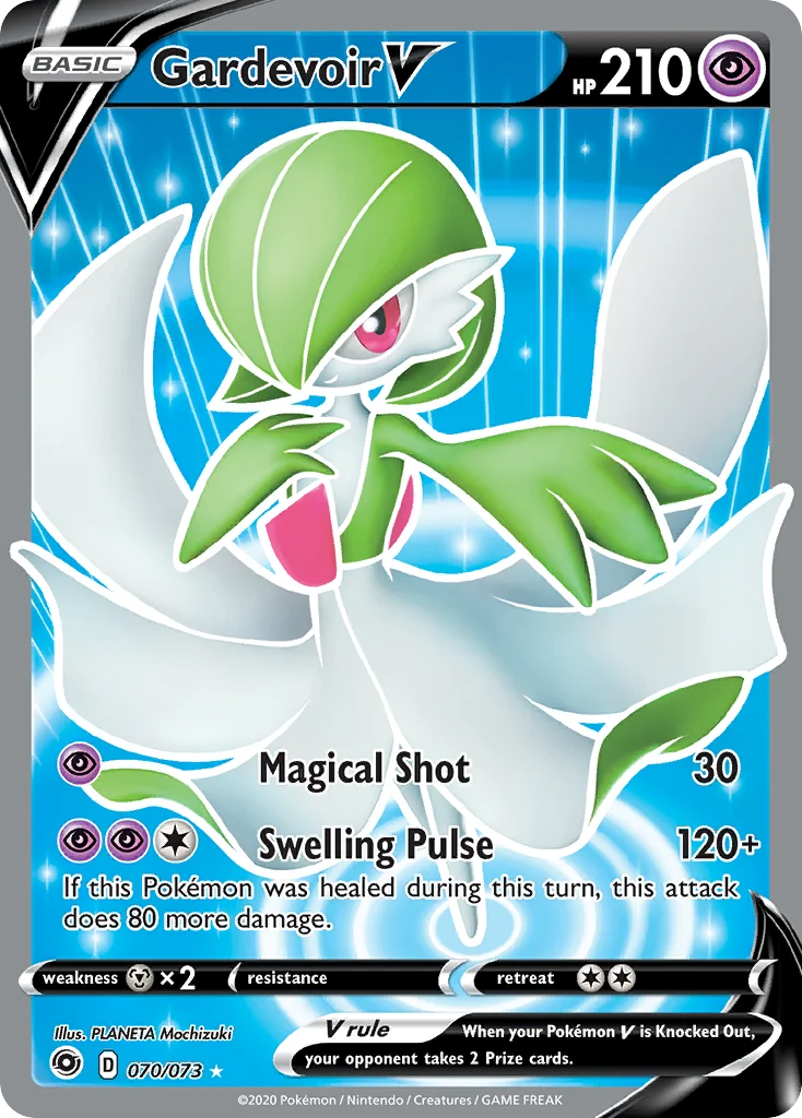 Gardevoir V 070 Champion's Path Pokemon Card