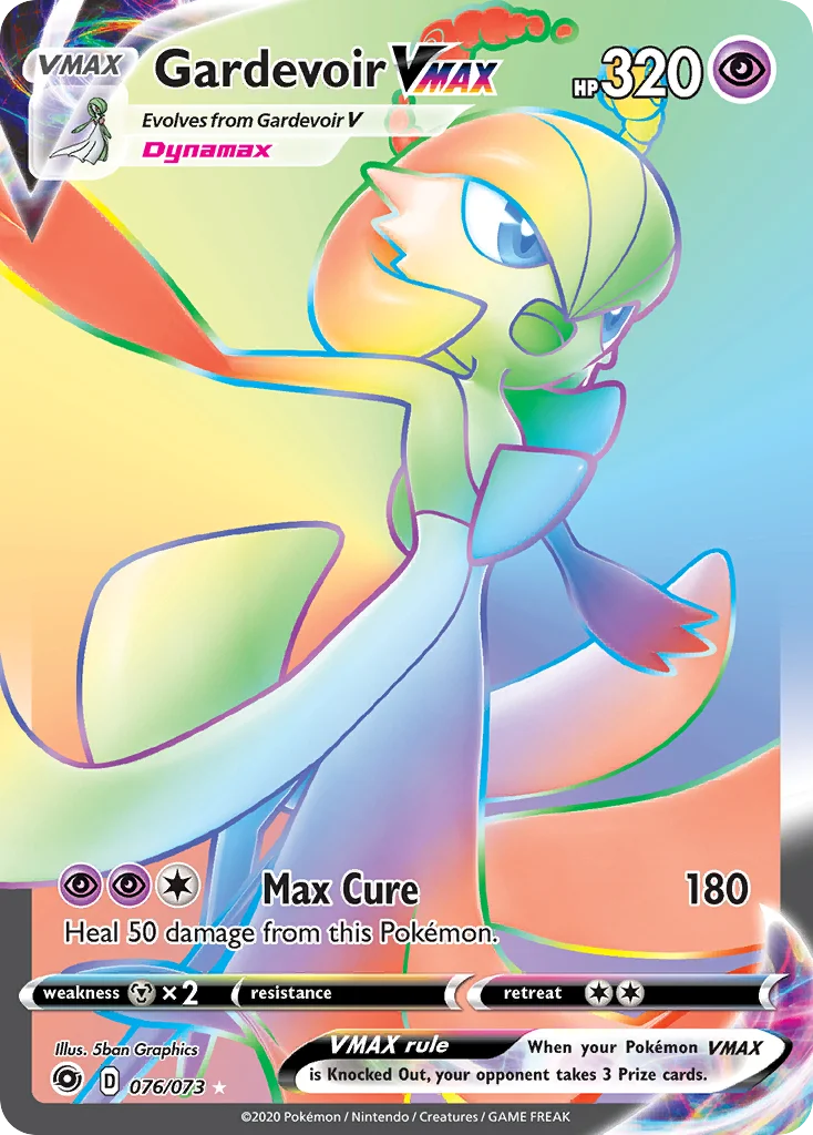 Gardevoir VMAX 076 Champion's Path Pokemon Card